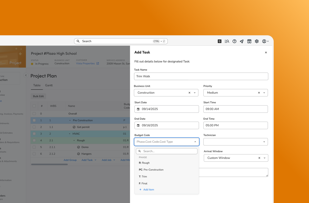 Budget Code financial tracking system